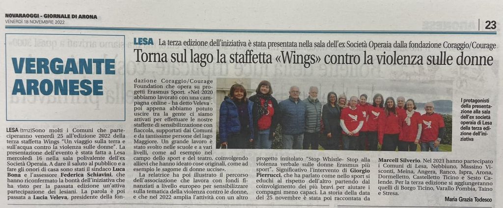 Whistle at Giornale di Arona
