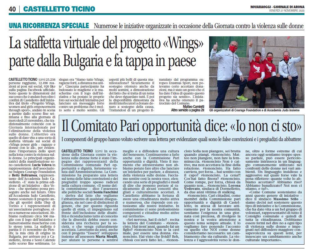 WINGS at Giornale di Arona